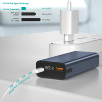 Batterie externe DIY 45W PD la plus vendue, 10000mAh, boîtier en aluminium pour téléphones portables et ordinateurs portables Type-C, avec batterie Li-Polymère tendance