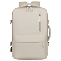 Sac à dos pour ordinateur portable en tissu Oxford, grand format, pour voyage, avec compartiment à chaussures, approuvé pour l'école et les vols, sac d'école