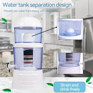 Vendita calda 5-8 fasi vaso di <span class=keywords><strong>acqua</strong></span> minerale in ceramica distributore di <span class=keywords><strong>acqua</strong></span> <span class=keywords><strong>potabile</strong></span> diretto purificatore da tavolo con filtro per <span class=keywords><strong>acqua</strong></span> a gravità - Product Image 3