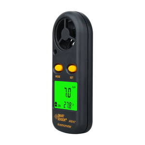 เครื่องวัดความเร็วลมดิจิตอลขนาดเล็กพร้อมจอแสดงผลไฟหลังจอ LCD การวัดอุณหภูมิ 0.1 ม./วินาที ความละเอียด 0~45 องศาเซลเซียส รุ่น AR816+ - Product Image 3