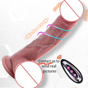 Weiche realistische Heizung flüssiger Silikon dildo großer Penis Vagina Saugnapf <span class=keywords><strong>Anal</strong></span> Plug Massage Erwachsene sexy Spielzeug für Frau Vibrator - Product Image 1