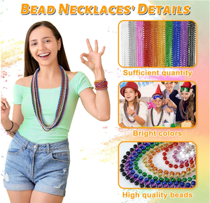 خرز ماردي غرا للرمي، قلائد وإكسسوارات بالجملة، أزياء للعروض، زينة للحفلات، مستلزمات للمناسبات - Product Image 4