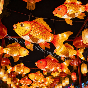 Linternas de Peces Chinas al por Mayor, Decoración para el Año Nuevo Chino, Navidad, Acción de Gracias, Día de San Valentín, Impermeables y Reutilizables - Product Image 2