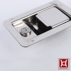 Stainless Steel Recessed Paddle Latch Heavy Duty Flush Mount Paddle Handle Lock for Truck Tool Box Trailer RV Caravan 140*90mm - Product Image 3