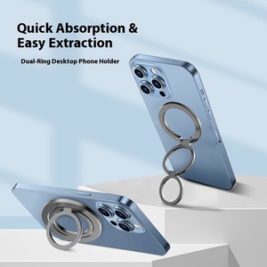 Support d'<span class=keywords><strong>anneau</strong></span> magnétique double face pour <span class=keywords><strong>téléphone</strong></span> Détachement sans effort Utilisation flexible pour tous les smartphones - Product Image 3