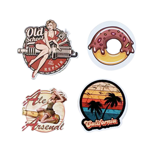 Eco-friendly Cartoon Vinyl Die Cut Sticker Custom Shape Sizes Adhesive Decorative Stickers Pack