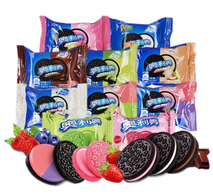 Vente en gros de 3kg de collations exotiques gaufrettes à la crème sucrées à saveur multiple comprenant du matcha au chocolat fraise cacao - Product Image 2