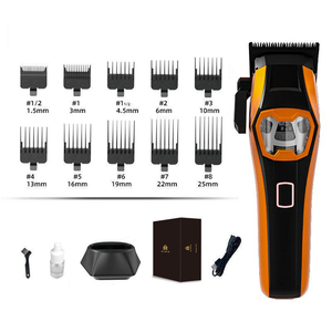 Tondeuse à <span class=keywords><strong>cheveux</strong></span> haut de gamme silencieuse à longueurs réglables et haute efficacité avec câble USB et divers limitateurs – Kit d'outils de <span class=keywords><strong>coupe</strong></span> de <span class=keywords><strong>cheveux</strong></span> - Product Image 6