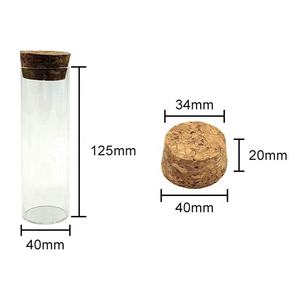 Vases en verre ronds et hauts personnalisables en vrac avec couvercles en liège et impression sérigraphique pour centres <span class=keywords><strong>de</strong></span> <span class=keywords><strong>table</strong></span> <span class=keywords><strong>de</strong></span> mariage et usage domestique - Product Image 5