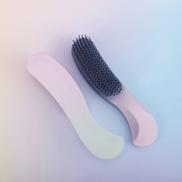 Nouveau design Brosse à cheveux en forme de S Peigne Démêlant Brosse à cheveux pour cheveux secs et humides