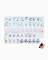 Tuiles de Mahjong Américaines de Luxe Personnalisées en Acrylique Gravé, Motif Floral, Grue, Bambou, Dragon, Panda, pour Cadeau de Vacances