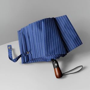 Parapluie Mini Automatique Créatif et Robuste avec Manche en Bois, Pliable et Personnalisable pour l'Été, Idéal pour les Cadeaux d'Affaires - Vente Flash - Product Image 2
