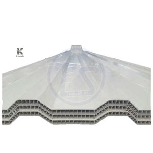 Tuile de <span class=keywords><strong>toiture</strong></span> pour entrepôt avec garantie de 10 ans, isolation acoustique, PVC alvéolaire creux 10 mm, anti-UV, design contemporain - Product Image 2