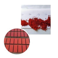 Pigment d'oxyde de fer oxyde de fer poudre rouge revêtement de peinture ciment couleur brique Terrazzo agent de teinture de sol