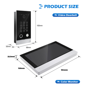 Video hệ thống intercom 7 inch video cửa hệ thống điện thoại có dây HD Camera Intercom cho biệt thự nhà văn phòng apartme - Product Image 6