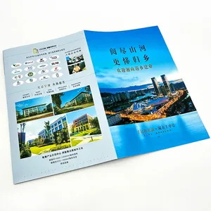 Customized product brochure travel brochure printing book offset printing brochure double-sided printing