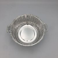 Aluminiumfolie Einweg-Topfset mit Foliendeckeln Maßgefertigte 10-Zoll Halbgröße Aluminiumfolie Tiefe Dampfform