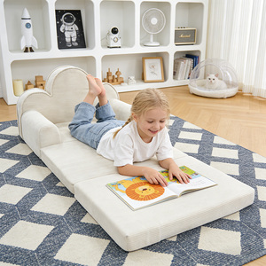 Sofá Infantil Convertible 2 <span class=keywords><strong>en</strong></span> 1 con Área de Juego Amplia, Sofá Cama para Niños Pequeños - Product Image 5