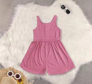 n-Stock - Monos de Yoga Transpirables sin Mangas para Bebés Niñas, Color Lavanda, Poliéster/Algodón - Product Image 3