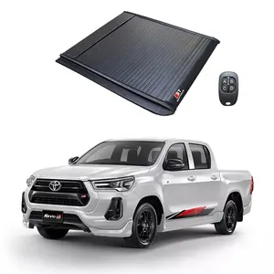 Offroad Accessories camper retractable pickup truck bed lid tonneau electric cover for Toyota