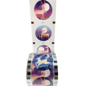Rollo de sellador de tazas de película de plástico transparente personalizado para bebidas de té de la leche y taza de té de burbujas para sellar tazas - Product Image 2
