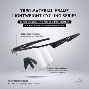 New <strong>Fashion</strong> Color-Changing Cycling <strong>Glasses</strong>, Day and Night Windproof Integrated Goggles, HD UV Protection Sunglasses - Product Image 1