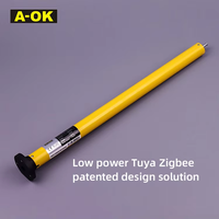 Moteur intelligent Zigbee pour stores enrouleurs, A-OK AM25 avec batterie lithium intégrée, moteur tubulaire de 25 mm pour stores et rideaux