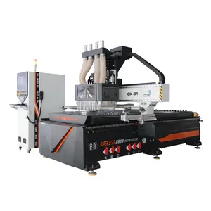 Superstar multi functions ATC wood cnc router with 4 spindles for cabinet