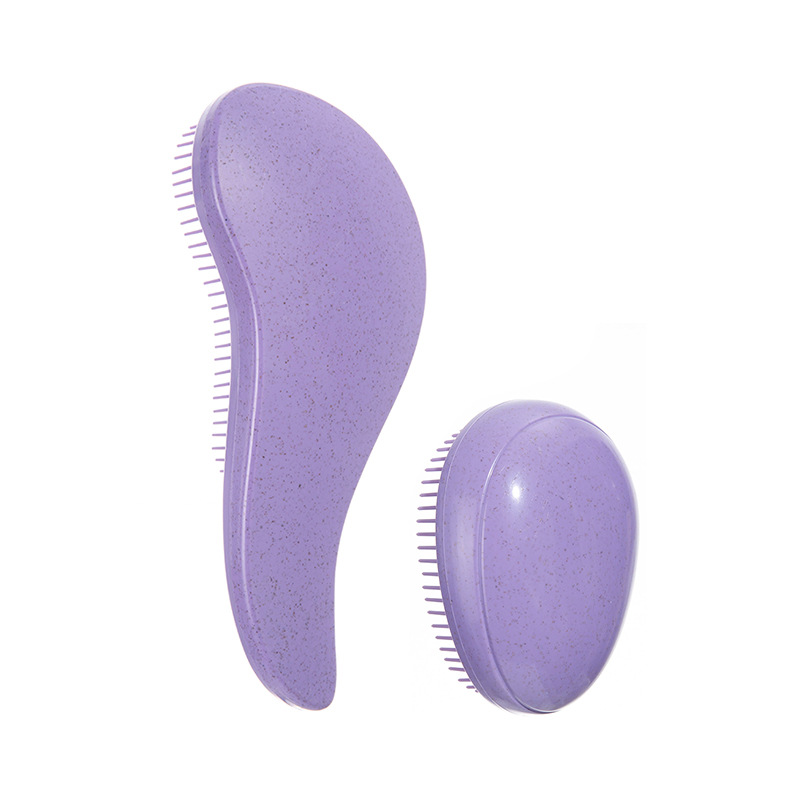 Ensemble deux pièces en paille de blé, violet