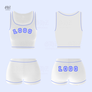 Completo da <span class=keywords><strong>donna</strong></span> 2026 personalizzato con logo, in cotone, due pezzi: canotta e pantaloncini <span class=keywords><strong>boxer</strong></span> - Product Image 5