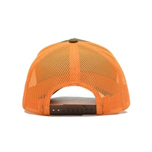 Casquette de camionneur pour homme à 5 panneaux, personnalisée, trois couleurs, motif en coton oblique, trou laser, broderie personnalisée du logo - Product Image 5