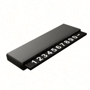 Placa de Matrícula Metálica de Alta Calidad para Coche - Señalización Vehicular Duradera con Números Ajustables e Información de Contacto - Product Image 1