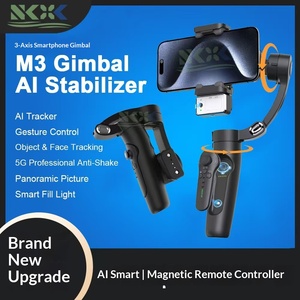 M3 Three- ไม้กันสั่นสำหรับโทรศัพท์มือถือ พร้อมระบบติดตามใบหน้าด้วย AI รีโมทคอนโทรล ไม้เซลฟี่สำหรับถ่ายภาพพาโนรามา - Product Image 2