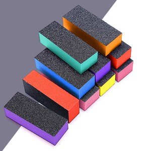 Bloque de Pulido de Uñas de Esponja Negra de Tres Lados con Logotipo Personalizado, Herramienta de Pulido Suave para Manicura - Product Image 5
