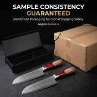Couteau de cuisine professionnel Santoku ambidextre en acier Damas et résine, style Viking, pour viande et légumes, Kiritsuke