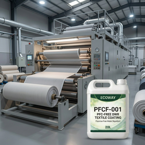 Agent hydrofuge durable et écologique PFCF-001 pour revêtement textile PU/Acrylate, finition de tissu imperméabilisant à base biologique Bluesign - Product Image 6