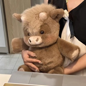 Peluche de Cerdito Pequeño y Fragante, Ternero de las Tierras Altas Escocesas, Animal de Peluche, Compañero de Sueño Relajante, Almohada para Abrazar, 45cm/60cm, 14+ - Product Image 3