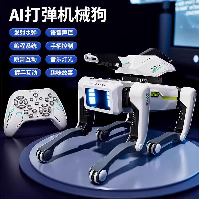 Perro robot bomba 8006 - Programación, control remoto y lanzamiento por voz.