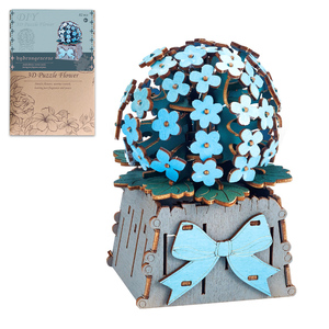 Usine Offre Spéciale <span class=keywords><strong>Puzzle</strong></span> Jouet 82 Pièces DIY Assemblage Broderie Boules Fleur <span class=keywords><strong>3D</strong></span> Puzzles En Bois - Product Image 4