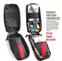 Sac de rangement tactique médical EDC le plus vendu avec fermeture éclair en nylon, trousse de premiers soins portable pour l'extérieur et kit d'outils de survie d'urgence