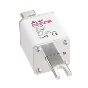 Système de stockage d'énergie à batterie 1000V DC, fusibles 350A AR <span class=keywords><strong>CFBS</strong></span>-H2-DB, haute capacité de coupure, fusible céramique à soufflage rapide certifié IEC - Product Image 3