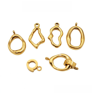 Colgante de Perla y Cristal |   Conector Decorativo de Acero Inoxidable con Recubrimiento PVD de 18K para Fabricación de Joyería, Pulseras y Collares - Product Image 1