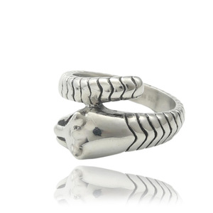 Yunnique – bague en argent pour hommes, avec yeux rouges, zircone cubique, style punk, bijoux, cadeau - Product Image 2