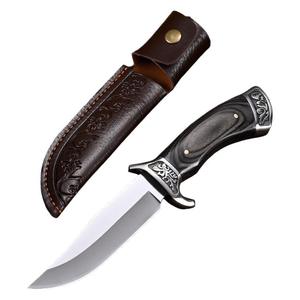 Biểu Tượng Tùy Chỉnh Thép Không Gỉ Tồn Dao Với Độ Cứng Cao Gỗ Xử Lý Chống Gỉ Săn Bắn Và Cắm Trại Dao OEM Hỗ trợ - Product Image 1