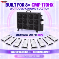Kit Pendingin Cair 8-GPU untuk CMP 170HX Set Lengkap 1 Unit Pendingin + 8 Buah Water Block GPU Sistem Pendingin Air GPU CMP170HX