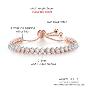 Bracelets ajustables en zircon brillant pour femmes, multicolores, style tennis, simples, tendance, bijoux pour fêtes, mariages, accessoires, cadeaux - Product Image 4
