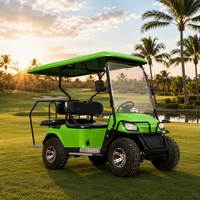 Voiturette de golf électrique Tarion 4 places avec moteur AC, frein hydraulique double, autonomie 80-100 km, personnalisable OEM, 2+2 places, 35 km/h