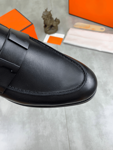 Men Leather Loafers <b>Slip</b> On Business Casual Dress Shoes Breathable Non <b>Slip</b> Sole Formal Office Daily Wear Footwear - Product Image 6