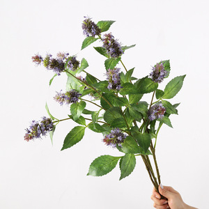 <span class=keywords><strong>Fleur</strong></span> artificielle <span class=keywords><strong>Patchouli</strong></span>, décoration douce nordique pour la maison, le salon, l'hôtel, les projets, les mariages, la photographie en extérieur, la décoration de vases - Product Image 2