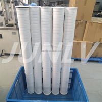 Élément de cartouche filtrante plissé en PP à grand débit Zone de filtration élevée de 5 microns pour le traitement de l'eau HFU640J100H4